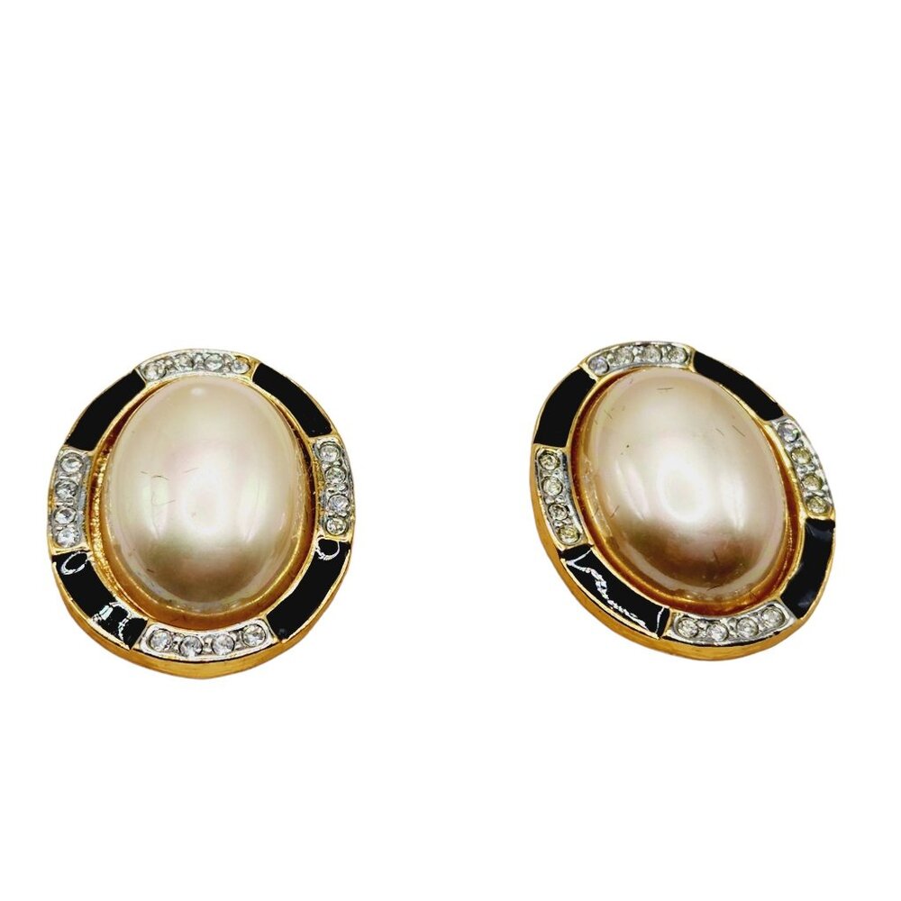 Vintage 1980s Carolee NOS Clip Earrings (A1290)